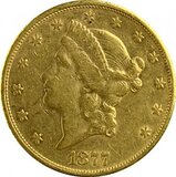 20 Dollar Américaín Liberty Head 30,09G D'or Fin
