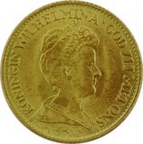 10 Florins Pays-Bas, Wilhelmina 6,05G D'or Fin