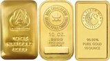 10Oz 9999 Purity Low Cost Gold Bullion Bar